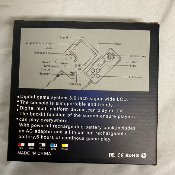 Blue Handheld Game Console - Picture 4 of 6